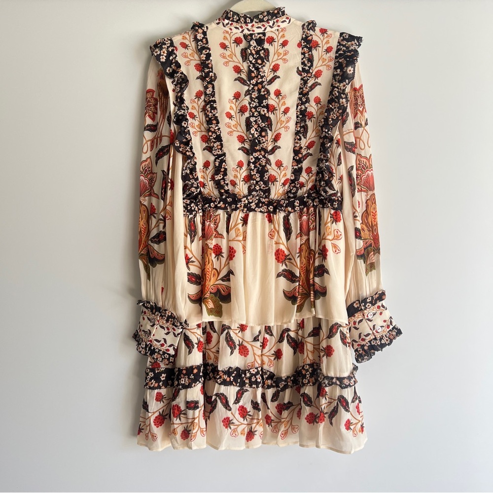 FARM Rio Cream Berry Garden Mini Dress Size Small NWT - Picture 4 of 16